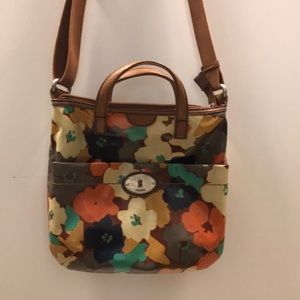 Fossil key crossbody messenger bag